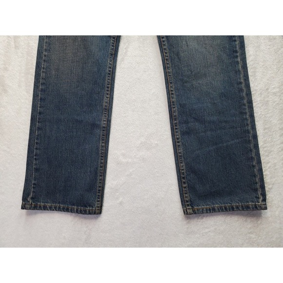 Levi's Jeans Boys Size 12 Blue Denim 100% Cotton Pockets Flat Front Straight Leg - Picture 3 of 11